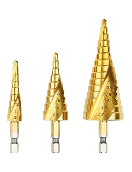 タケノコ Amazon.co.jp: ステップドリル スパイラル タケノコ ドリル 穴